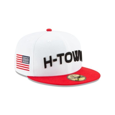 Houston Rockets Gorra | New Era 2019 NBA Authentics City Series 59fifty Fitted Cap Mexico - Blancos